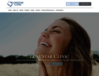 lonestarsurgery.com screenshot