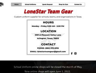 lonestarteamgear.com screenshot