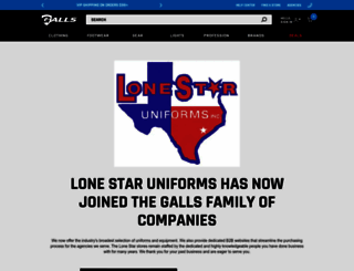 lonestaruniforms.com screenshot