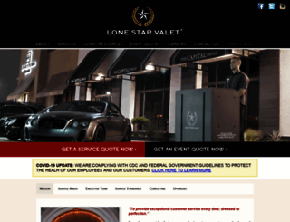 lonestarvalet.com screenshot