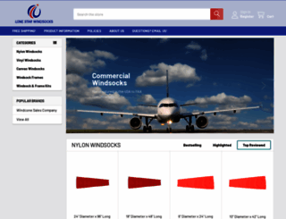 lonestarwindsocks.com screenshot