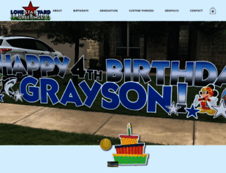 lonestaryardgreetings.com screenshot