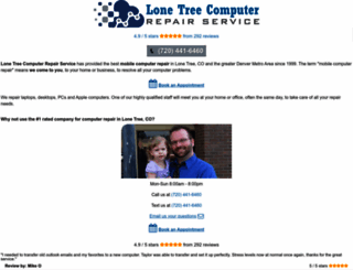 lonetreecomputerrepairservice.com screenshot