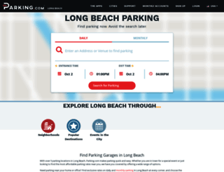 longbeach.parkingguide.com screenshot