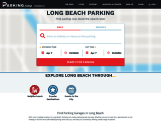longbeachparking.spplus.com screenshot