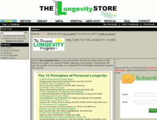 longevity-store.com screenshot