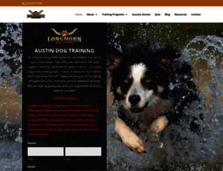 longhorndogtraining.com screenshot
