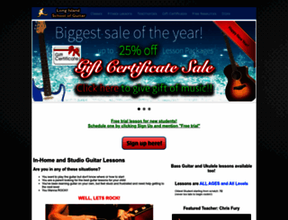 longislandschoolofguitar.com screenshot