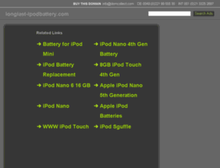 longlast-ipodbattery.com screenshot