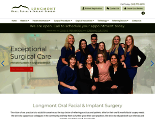 longmontoralsurgery.com screenshot