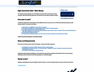 longtailpro.postaffiliatepro.com screenshot