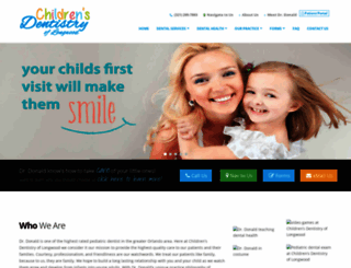 longwoodpediatricdentist.com screenshot