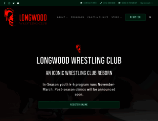 longwoodwrestling.com screenshot
