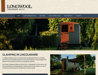 longwoolshepherdhuts.co.uk screenshot