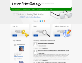 look4articles.com screenshot