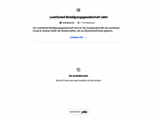lookfamed-beteiligungsgesellschaft.join.com screenshot