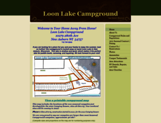loonlake-campground.com screenshot