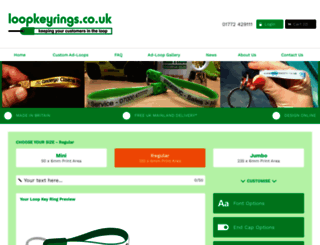 loopkeyrings.co.uk screenshot