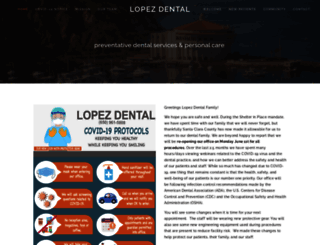 lopezdental.com screenshot