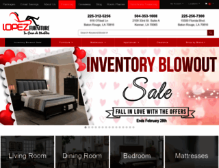 lopezfurniture.com screenshot