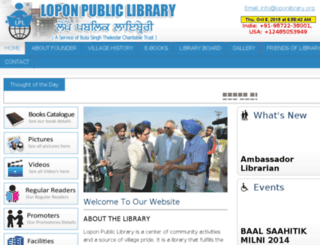 loponlibrary.org screenshot