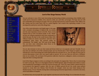 lord-of-the-rings.org screenshot