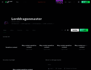 lorddragonmaster.deviantart.com screenshot