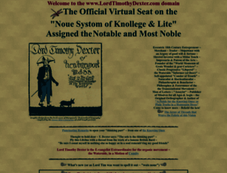 lordtimothydexter.com screenshot