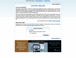 lorem-ipsum.cz screenshot