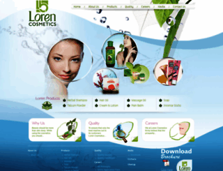 lorencosmetics.com screenshot