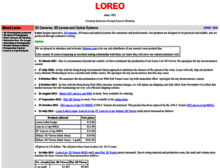 loreo.com screenshot