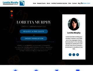 lorettamurphytranslations.com screenshot