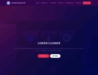 lorien-cleaner.com screenshot
