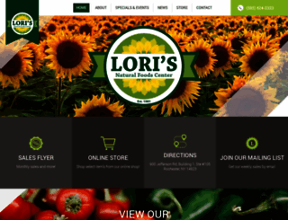 lorisnatural.com screenshot