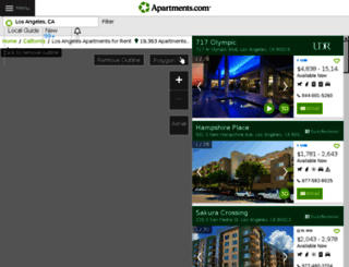 losangeles.apartments.com screenshot
