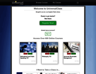 losangelesca.universalclass.com screenshot