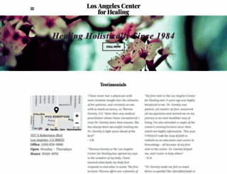 losangelescenterforhealing.com screenshot