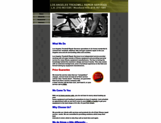 losangelestreadmillrepair.com screenshot