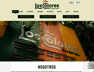 loscoloresecoparque.com screenshot