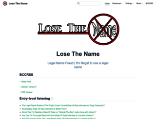 losethename.com screenshot