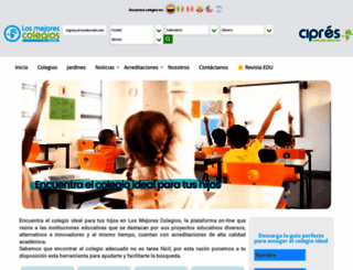 losmejorescolegios.com screenshot