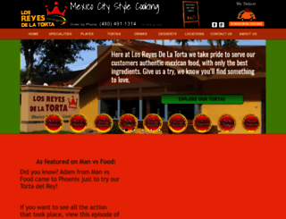 losreyesdelatortaphx.com screenshot