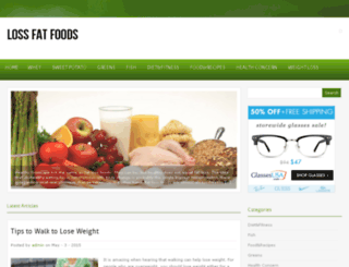 lossfatfoods.com screenshot