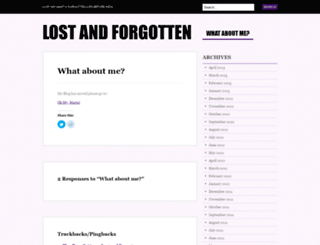 lostandforgotten.wordpress.com screenshot