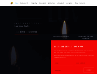 lostlovespellscaster.co.za screenshot