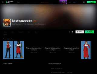 lostonezero.deviantart.com screenshot