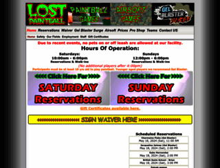 lostpaintball.com screenshot