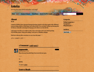lotelia.wordpress.com screenshot