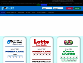 loteria.com.ec screenshot
