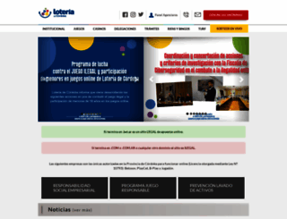 loteriadecordoba.com.ar screenshot